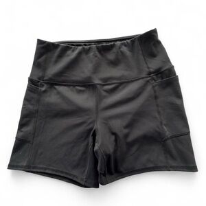 RBX Biker Shorts Women’s Black Pull On Athletic 5" Inseam, Large